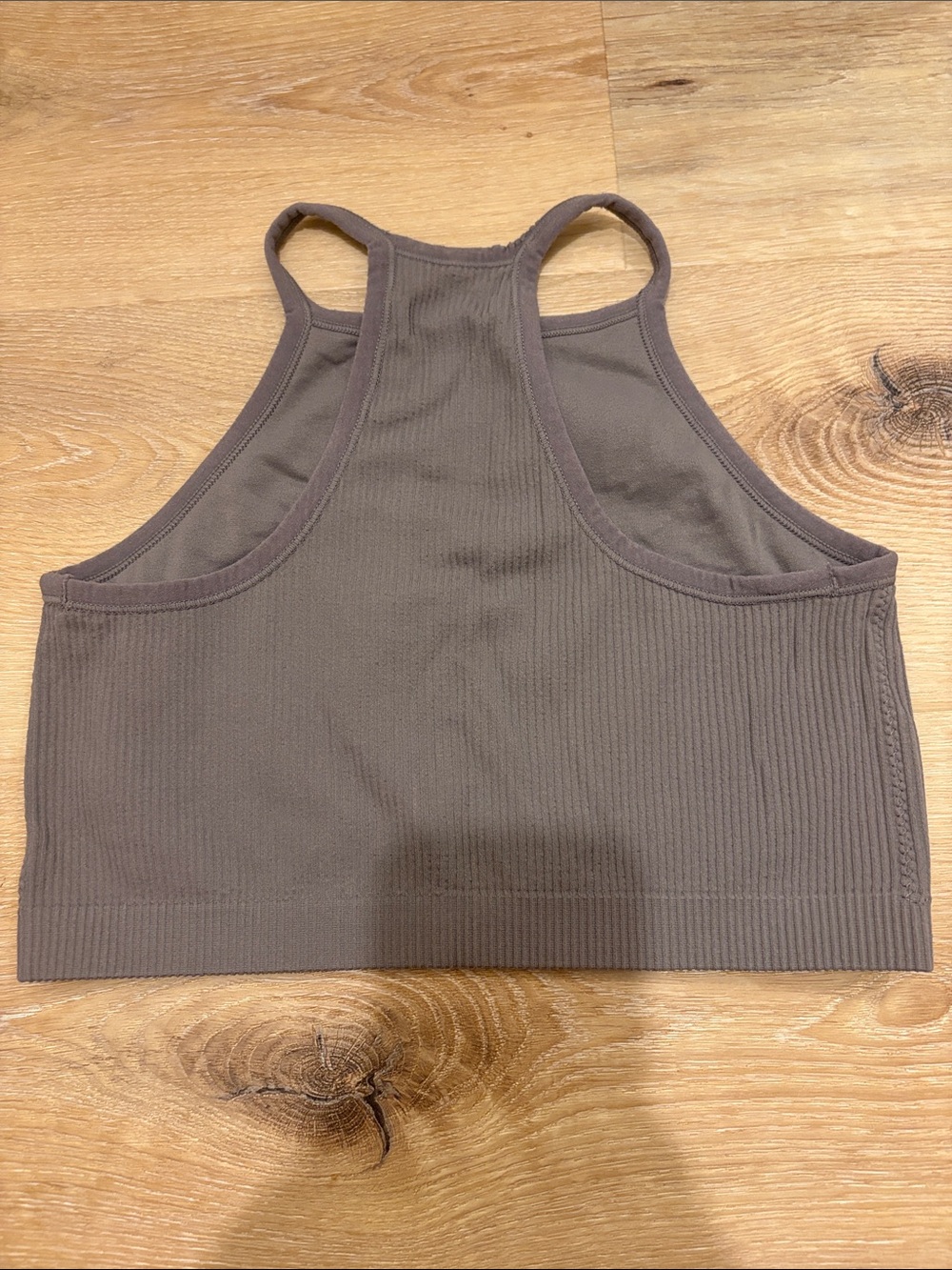 Garage Ribbed High Neck Crop Top - Picture 2 of 2